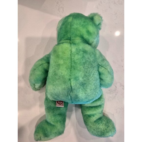 Ty Beanie Buddies Collection Kicks Bear Soccer Embroidered Plush Green Soft Toy - Picture 4 of 5